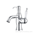 Supporting Chrome Basin Faucet with Soap Dispenser